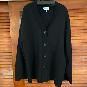 & Other Stories oversized black cardigan